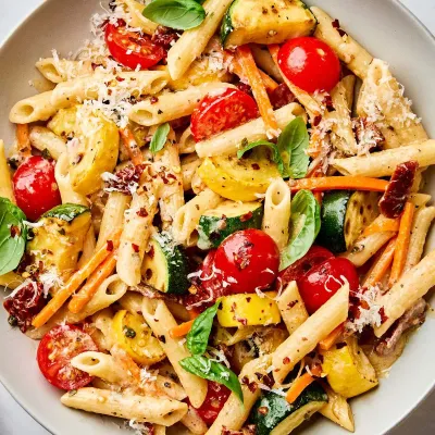 Spaghetti bolognese and fettuccine alfredo pasta at Nose Creek Pizza Calgary